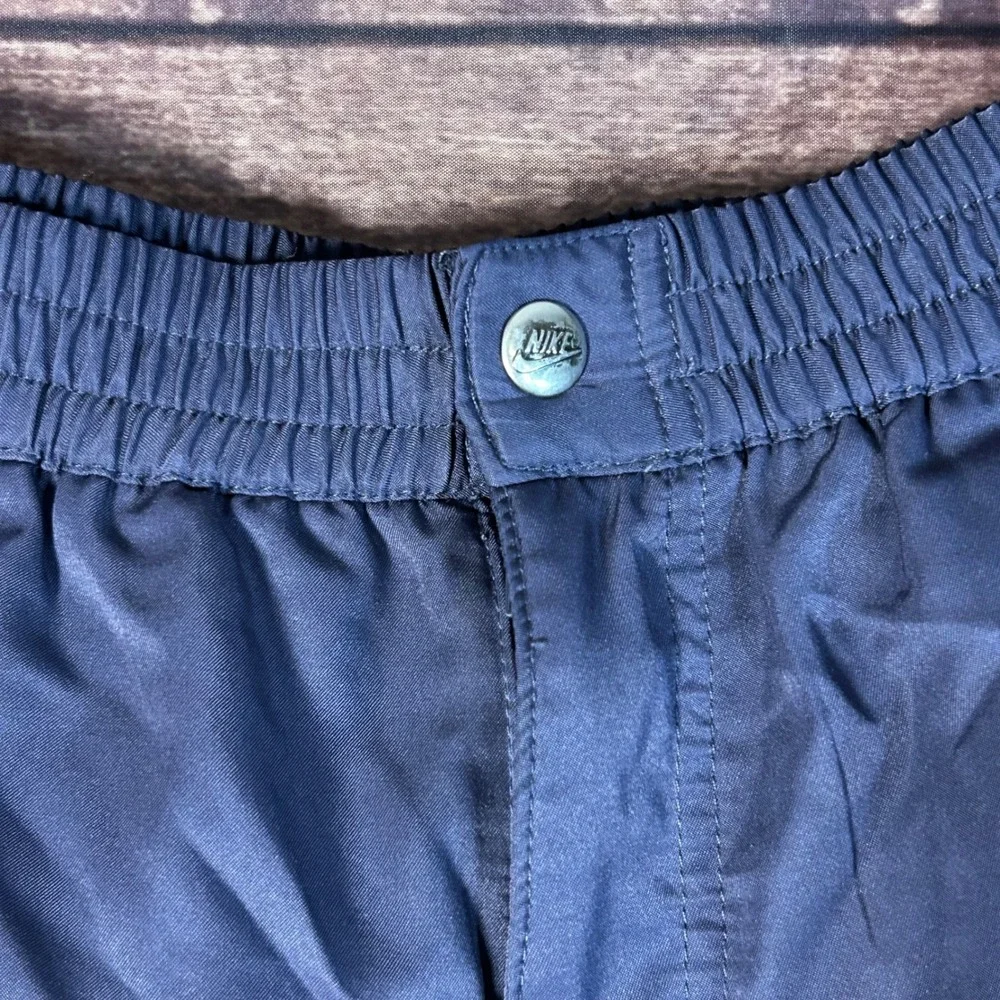 Nike Court Challenge Vintage Navy Blue Tennis Shorts Mens Large 90s Retro Logo